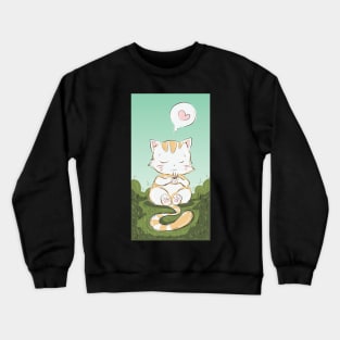 coffee cat design Crewneck Sweatshirt